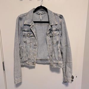 Free People soft light denim jacket